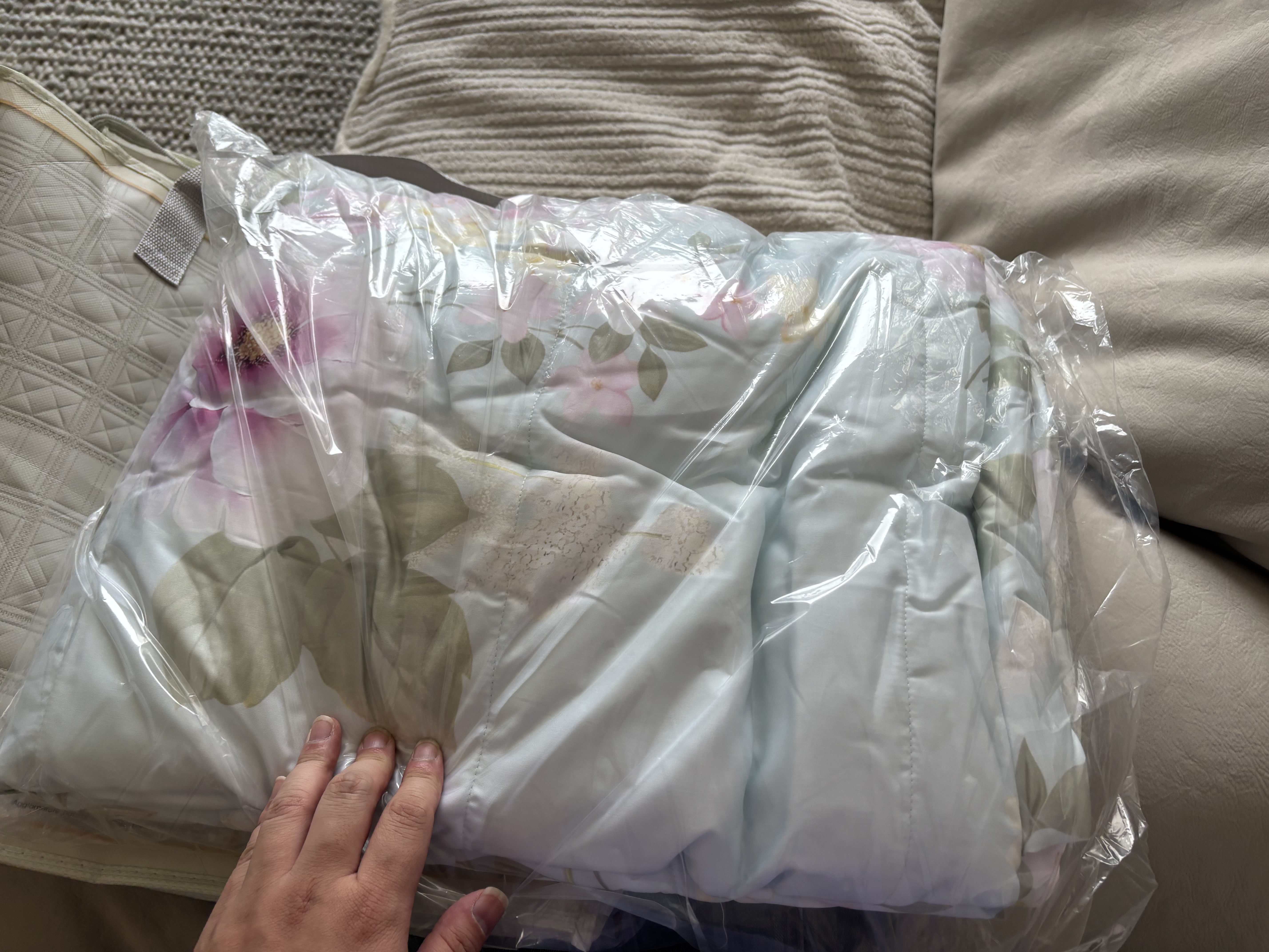 富安娜蚕丝被100%桑蚕丝A类60s天丝可机洗夏被双人空调被230×229cm慕烟 实拍图