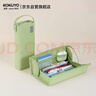 国誉（KOKUYO）Campus大容量横开手提高颜值笔袋考试专用铅笔盒初中高中多功能文具盒 绿色1个 WSG-PC322LG 实拍图