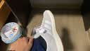 adidas「面包鞋」GRAND COURT BASE 00s休闲低帮板鞋男女阿迪达斯 浅灰/白色/树脂黄   41 实拍图