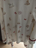 嫚熙（EMXEE）睡衣春夏季孕妇装衣服裤子哺乳待产产后月子服家居服套装弹力丝麻 浅草曼波-两件套（无哺乳口调节带） M 实拍图