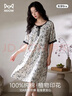 猫人【100%纯棉】女士睡衣女带胸垫睡裙春夏可外穿新中式家居服新品 实拍图
