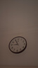 康巴丝（Compas）挂钟 创意简约钟表客厅石英钟表挂墙时钟 c2855 咖木色 26cm直径 实拍图