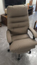 顾全老板椅可躺电脑椅办公椅午休真皮家用人体工学大班椅C533咖皮 实拍图