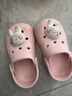 牧童儿童拖鞋夏男宝宝洞洞鞋软底女童卡通洗澡婴幼儿家居鞋萌兔粉180 实拍图