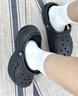 卡骆驰（CROCS）贝雅洞洞鞋男鞋女鞋轻便耐磨一脚蹬拖鞋休闲鞋百搭花园鞋|10126 黑色-001 40 (250mm) 实拍图