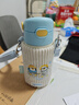 膳魔师（THERMOS）儿童保温杯吸管水杯316L不锈钢畅吸杯小学生水杯宝宝喝水杯子TCKL 实拍图