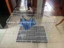 憨憨宠猫笼折叠猫笼子大号猫别墅加粗加密双层猫舍猫窝宠物猫咪用品家用 白色 700双层 实拍图
