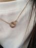 阿吉豆项链玫瑰金罗马圆环复古高级感新年礼物送女友玫瑰金项链 实拍图