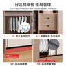 京桐【包安装】全实木衣柜卧室可推拉衣柜简约出租屋储物收纳衣柜 【长160*深50*高200】主柜 实拍图