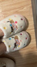 名创优品（MINISO）彩点狗狗卡通趣味毛毛居家鞋女秋冬可爱棉拖鞋月子鞋白粉36-37 实拍图