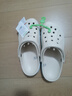 卡骆驰（CROCS）贝雅卡骆班洞洞鞋轻便耐磨一脚蹬休闲鞋女鞋时尚沙滩鞋|205089 冬日白/彩色-1LI 44 (280mm) 实拍图