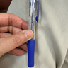 uni三菱 SN-100按动式圆珠笔 0.5mm圆珠笔 学生用笔 办公文具签字笔 蓝色 12支装 实拍图