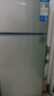 华宝小冰箱小型家用出租房用冷藏冷冻两用一级能效节能省电迷你宿舍寝室办公室二门电冰箱 【一级能效】102L银色【全国联保】 实拍图