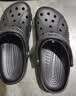 CROCS卡骆驰洞洞鞋贝雅洞洞鞋轻便运动鞋耐磨一脚蹬拖鞋休闲鞋|10126 黑色-001 37 /38(230mm) 实拍图