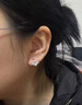 芯奢999纯银杏叶耳钉女士耳环小巧足银螺旋拧扣耳骨钉高级感简约耳饰 【999足银】花朵耳钉一对 实拍图