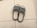 京东京造四季棉麻拖鞋男士居家春夏季室内静音吸汗防臭 深灰 42-43 实拍图