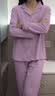 浪莎睡衣女士纯棉春夏季长袖长裤可外穿两件套家居服舒适大码套装 实拍图