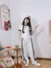 兜兜王国女童套装夏装2026新款儿童夏季短袖运动衣服女大童巨好看韩系穿搭 白色 【短袖+休闲裤】两件套 150 实拍图