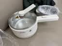 美的（Midea）电煮锅 小电锅 不锈钢0涂层电热锅 宿舍小锅多功能锅 1.6L学生寝室一体泡面小火锅XZC2017G 配蒸笼 实拍图