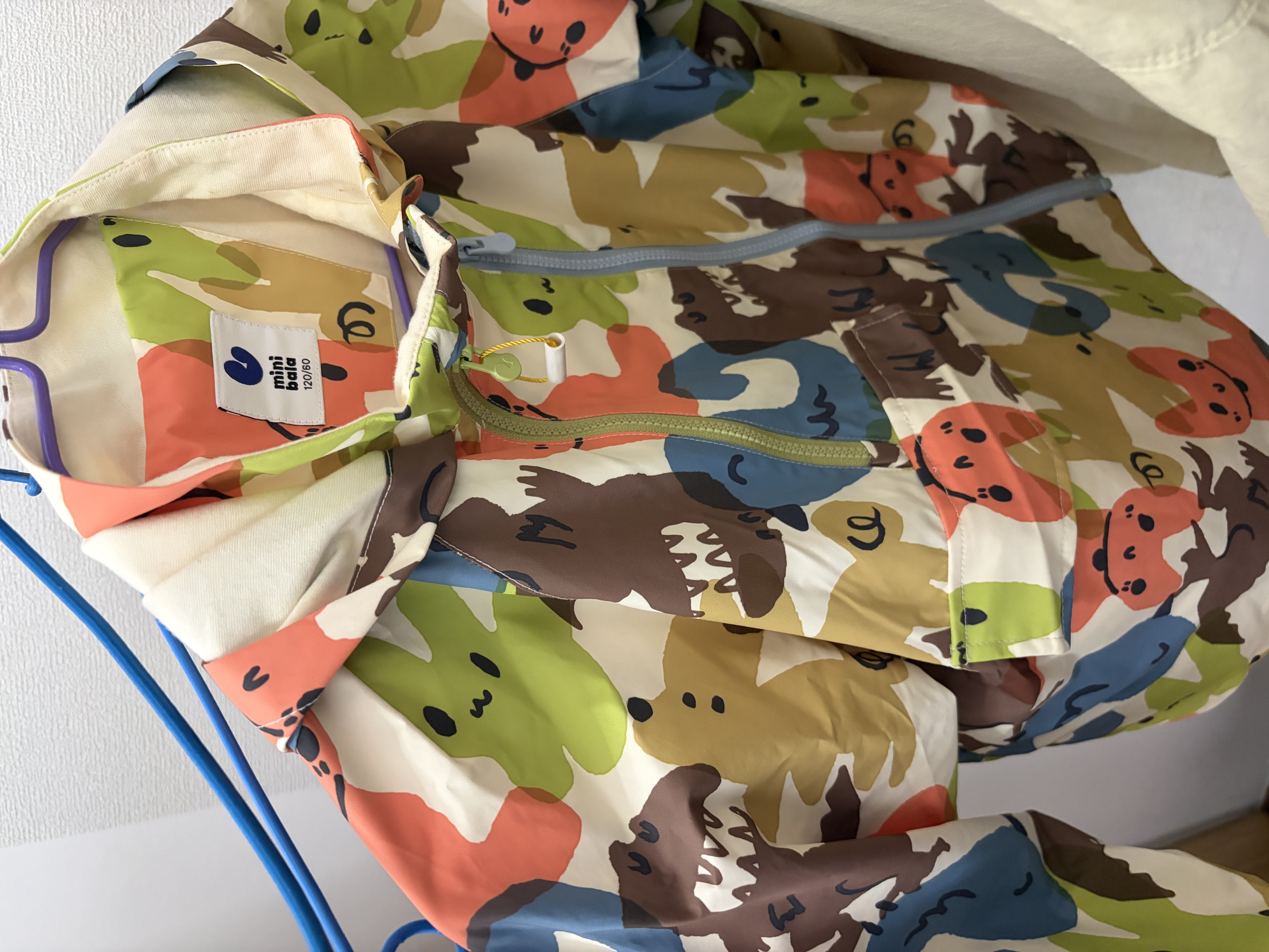 迷你巴拉【小软皮】季新款男女童防水透湿外套宝宝防护外衣春新款 深花灰00304 【防水透湿】 120 实拍图
