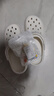 名创优品（MINISO）洞洞鞋男女款EVA夏外穿沙滩凉鞋防滑踩屎感包头情侣 白色+海星 实拍图