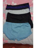 岚瑞薇【4条装】男士内裤男纯棉100%棉中腰平角透气四角裤头加大男裤衩 4条装 3XL 实拍图