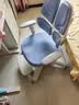 护童（Totguard）儿童学习椅可调节升降学生正姿四背坐姿椅 G985_奇思蓝 带脚踏 实拍图