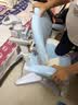 一棵柠檬儿童学习椅自动追背矫正坐姿专用学生座椅家用书桌可升降写字椅子 自动追背_蓝色（脚踏+4D扶手） 实拍图
