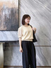欧洲羊2026新款V领纱袖针织短袖t恤女夏季冰丝薄款针织衫大码女装上衣潮 晒单实拍图