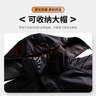 阿蒂亚 牛津布分体式反光雨衣雨裤 XXXL码/件 黑色连帽套装 实拍图