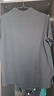 gxgjeans男装 黑色半拉链宽松华夫格休闲立领短袖t恤男26夏新品 黑色 M (170) 实拍图