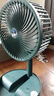 电风扇伸缩折叠小风扇宿舍家用静音充电型办公台式USB桌面宿舍大风力夏台面落地两用折叠电风扇 颜色随机 直插款无档位开关1个装 实拍图