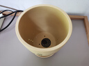 爵遇良品兰花花盆紫砂花盆家用兰草花盆兰花专用盆君子兰盆中小型陶瓷花盆 O款-蘭-黄色(配紫砂托) 图上标注 实拍图