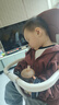 全棉时代婴儿隔汗巾纱布吸汗儿童开学幼儿园宝宝纯棉垫背小猫小鹿小鸟3条 实拍图