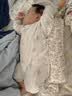 童泰婴儿连体衣春秋季纯棉宝宝衣服新生儿偏开哈衣爬服睡衣蓝色73cm 实拍图