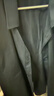 罗蒙（ROMON）纯色商务职业正装男士衬衫工装男装长袖衬衣男CS108黑色4XL 实拍图