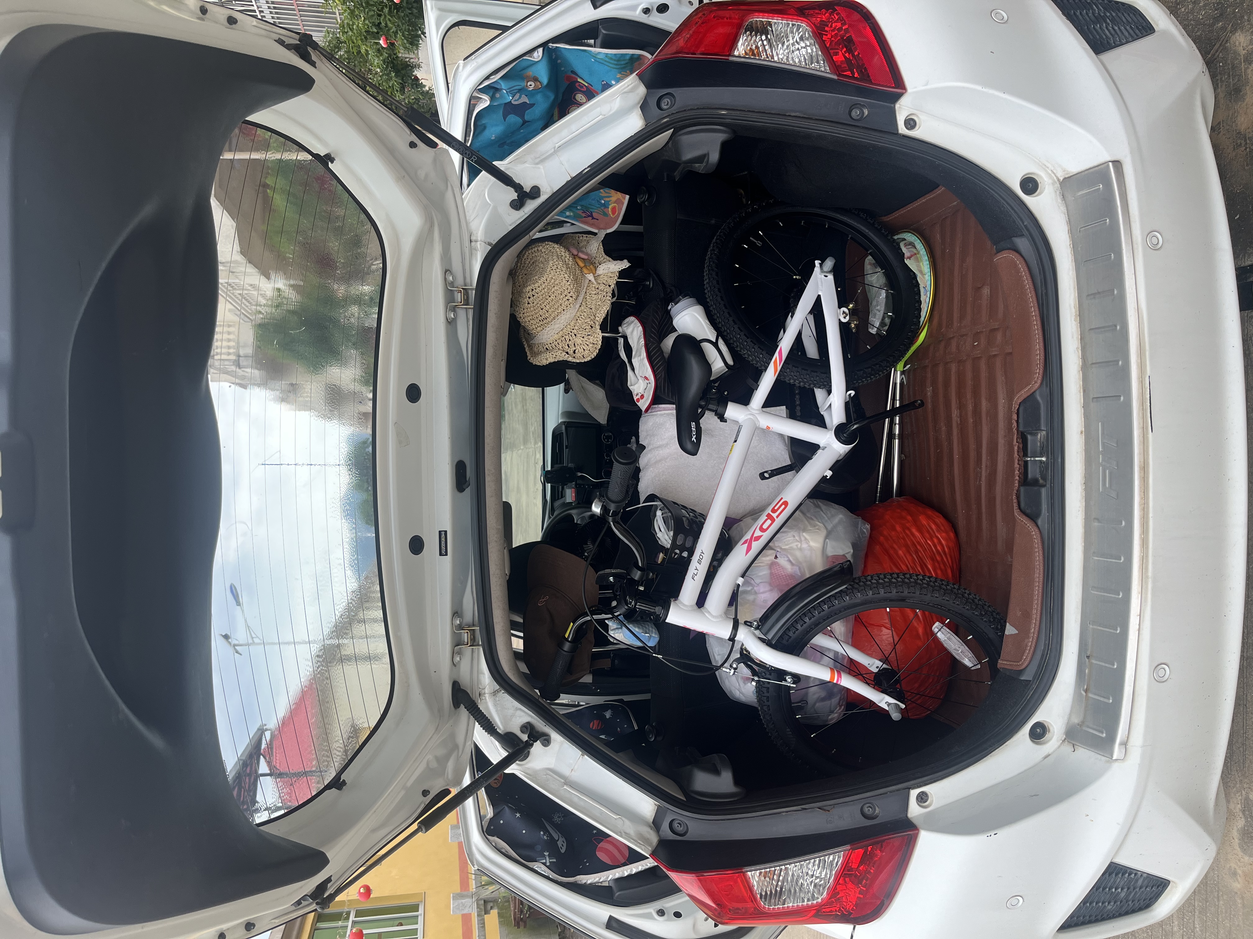 喜德盛（xds）小飞侠铝合金儿童自行车儿童 自行车3-6岁小孩女童男童轻便单车 18寸白/粉橘|铝合金车架+辅助轮|身高115-140cm 实拍图