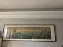 摩马艺品千里江山图客厅装饰画沙发背景墙办公室挂画宋式美学山水画 雅致红褐实木画框【免费安装】 80x260cm（馆藏丝绢画芯超长版） 实拍图