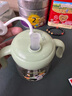 贝亲（Pigeon）儿童牛奶杯1-3岁宝宝喝水喝奶PPSU直饮奶瓶双吸管水杯 绿色330mL 实拍图