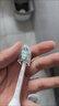飞利浦（PHILIPS）电动牙刷头官方原装适配钻石3/7/9系列刷柄 亮白 欧洲进口 3支装HX6063/67 白色 实拍图
