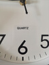 康巴丝（Compas）挂钟客厅 静音走时简约石英钟表挂墙时钟 c2855 黑色 26cm直径 实拍图