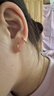中国黄金（CHINA GOLD）18k金耳环女气质高级感2026新款彩金耳钉耳饰送女友老婆生日礼物 18K圆环耳扣-京速达 晒单实拍图