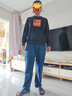 真维斯（Jeanswest）牛仔裤男2026夏季薄款宽松直筒裤百搭男裤子休闲长裤蓝色36 实拍图