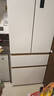 美菱（MeiLing）小确杏502L法式多门冰箱70cm宽制冰超薄嵌入式大容量变频底部散热杏悦白BCD-502WFP9CZX国家补贴 实拍图