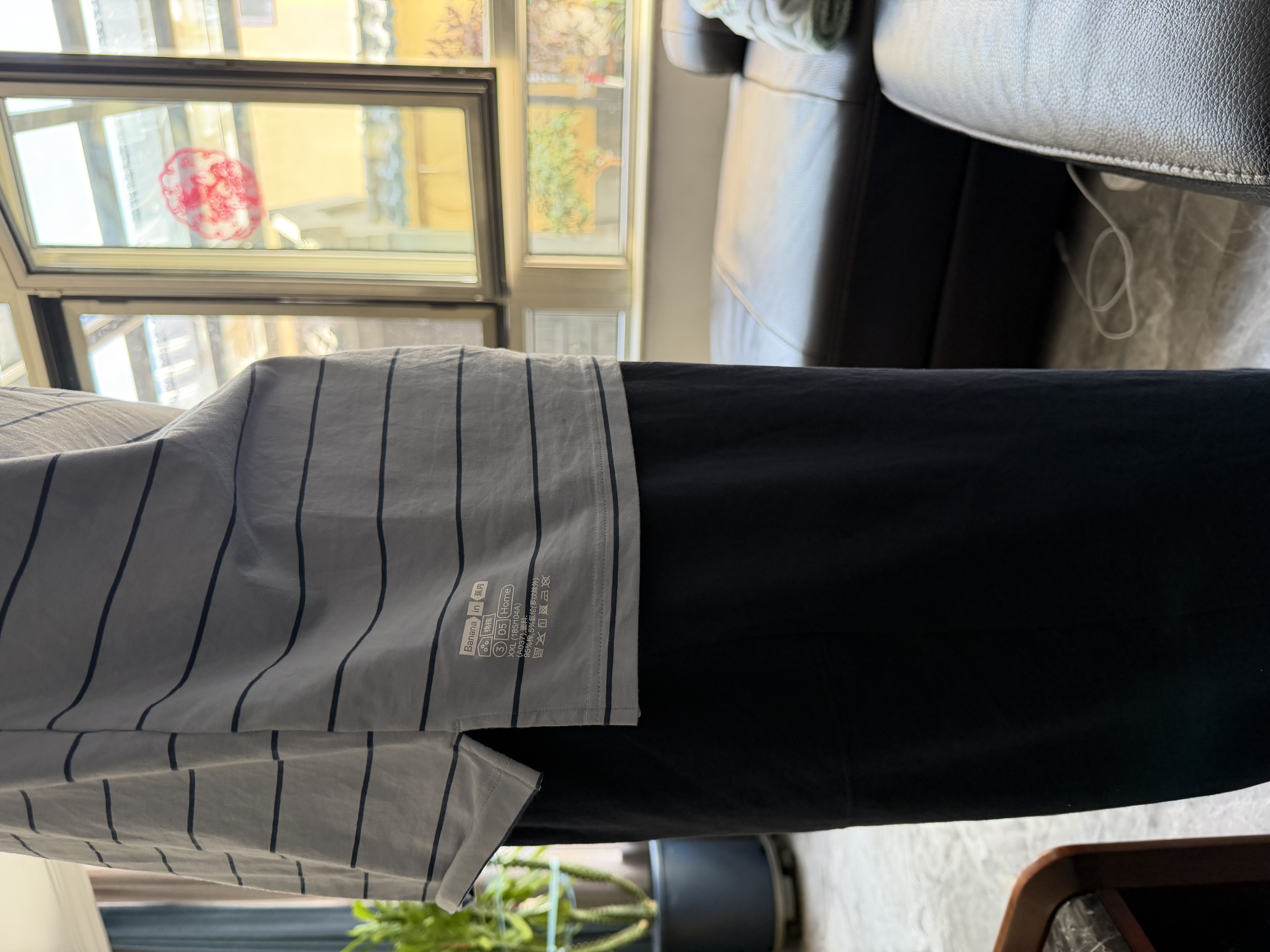蕉内棉棉305H睡衣男士纯棉家居服情侣款长袖长裤圆领居家套装春夏季 实拍图