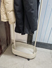 全品屋衣架落地立式衣帽架挂衣架晾家用可移动带轮衣服卧室宿舍收纳架子 【清仓处理】【家居风奶油白】 收纳置物篮-长60cm 实拍图