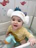 马博士儿童浴帽羊角帽女童宝宝洗头洗澡干发帽吸水包头巾大号 实拍图