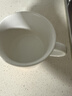 炊大皇马克杯 木底陶瓷杯高颜值办公防滑咖啡杯牛奶杯水杯 白色350ml 实拍图