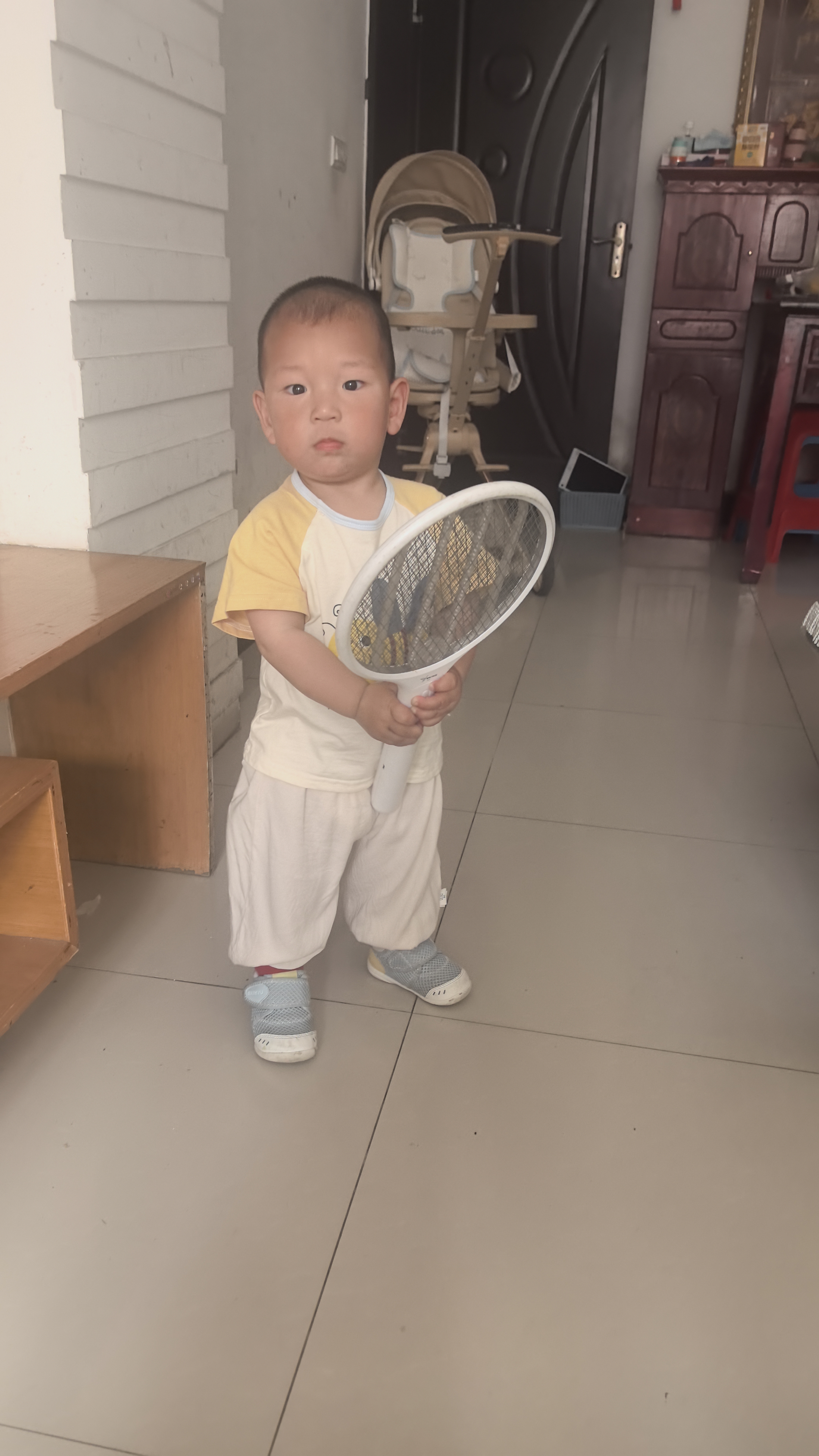 卡特兔学步鞋婴儿1-3岁透气网面童鞋秋季机能鞋幼儿园宝宝室内鞋X2AE003 实拍图
