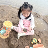 尚美贝贝儿童沙滩玩具15件套装挖沙工具大号亲子互动户外玩具男孩配沙滩桶 实拍图